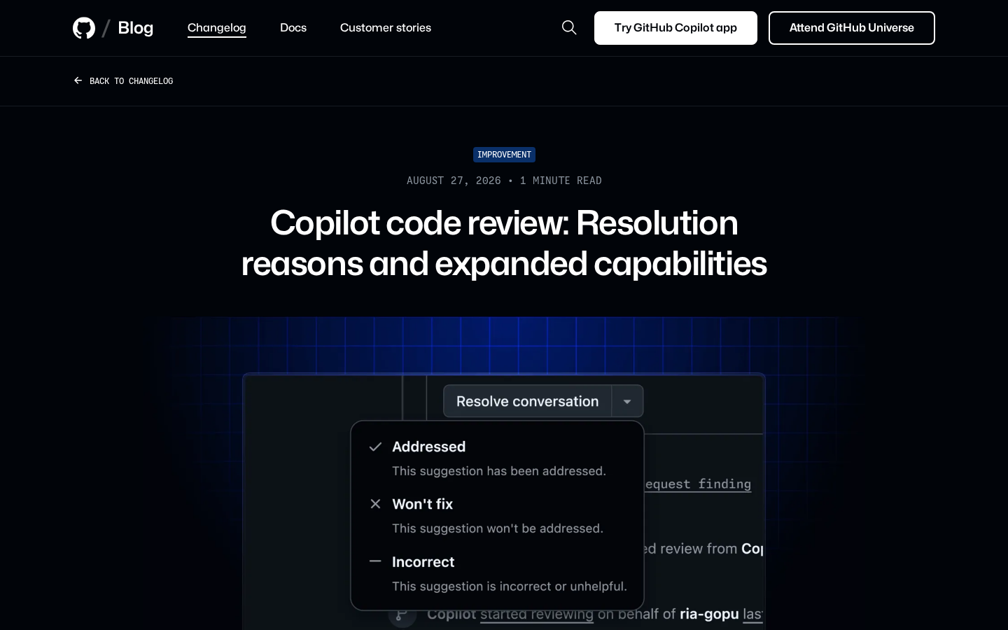Copilot 评审：超大 PR 和机器人提交也能看