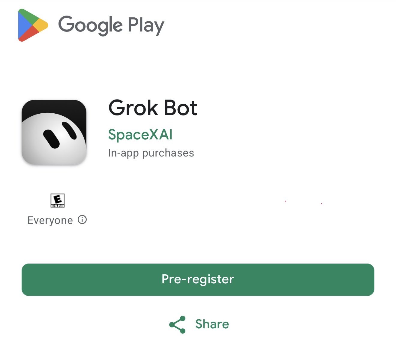 Grok Bot：Android 预注册，手从桌面伸进手机