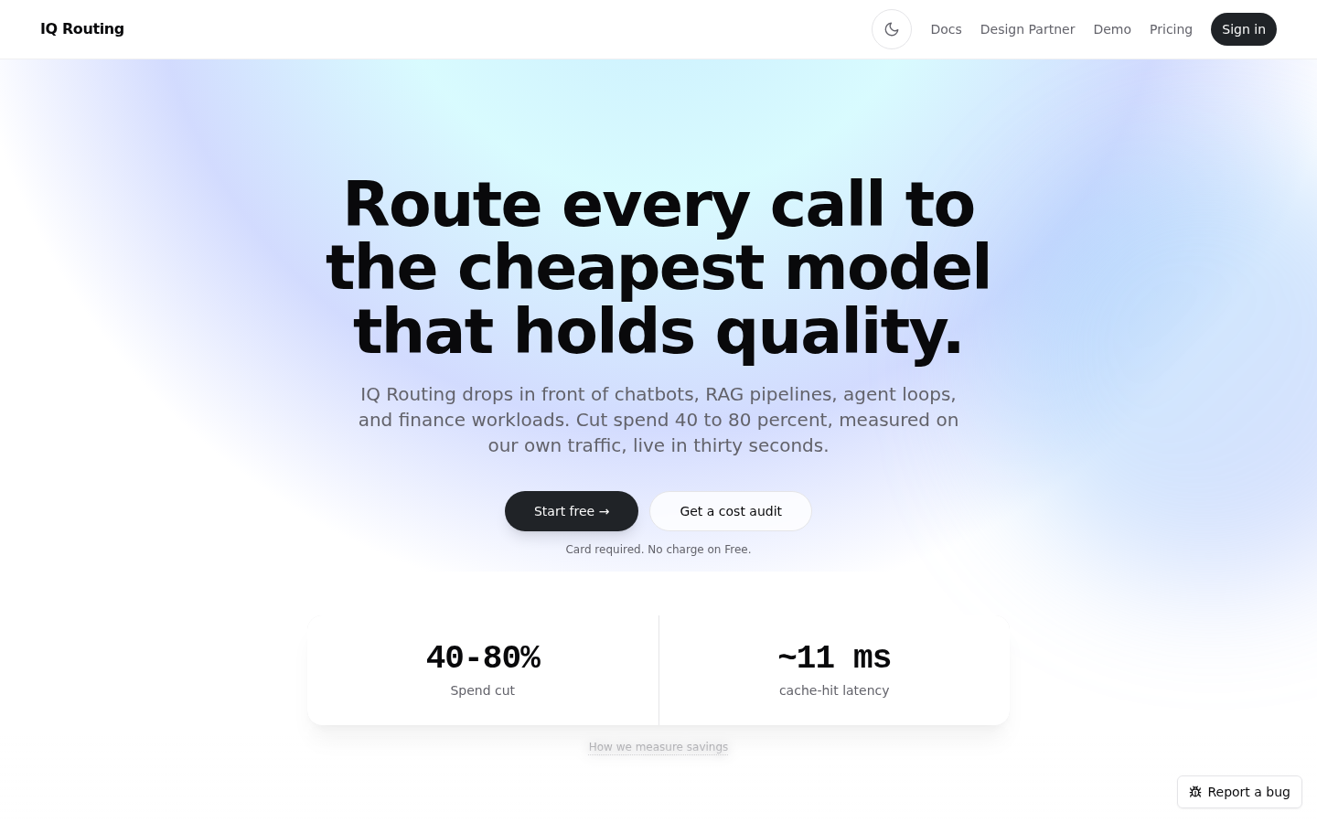 IQ Routing：按轨迹而不是按条路由模型