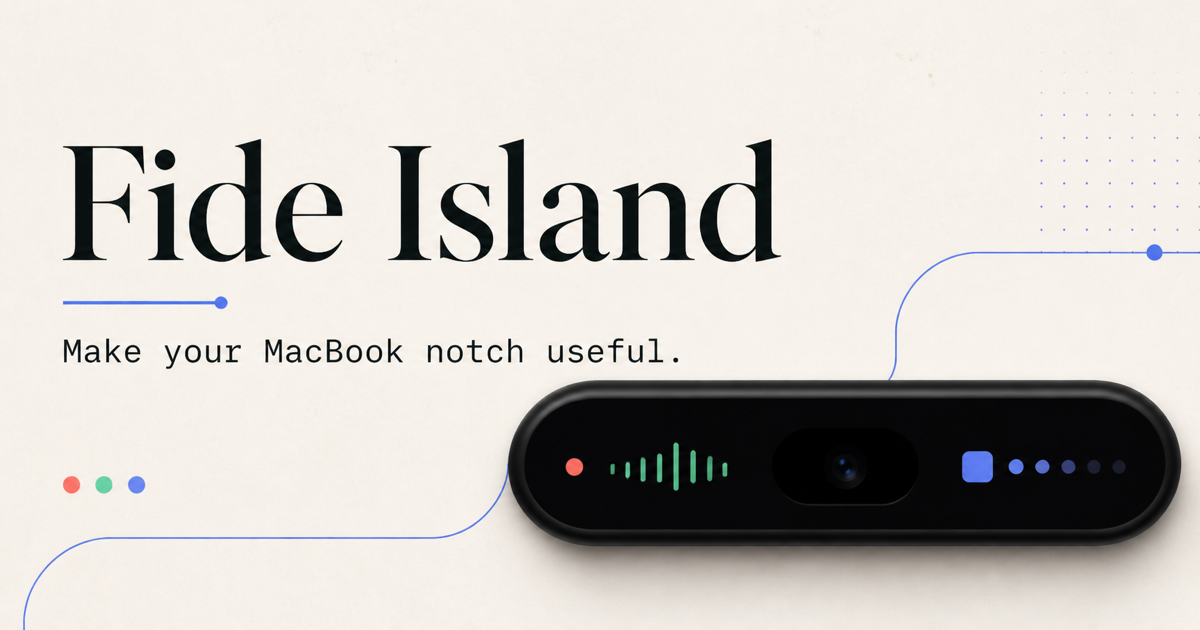 Fide Island：把刘海做成能用的命令面