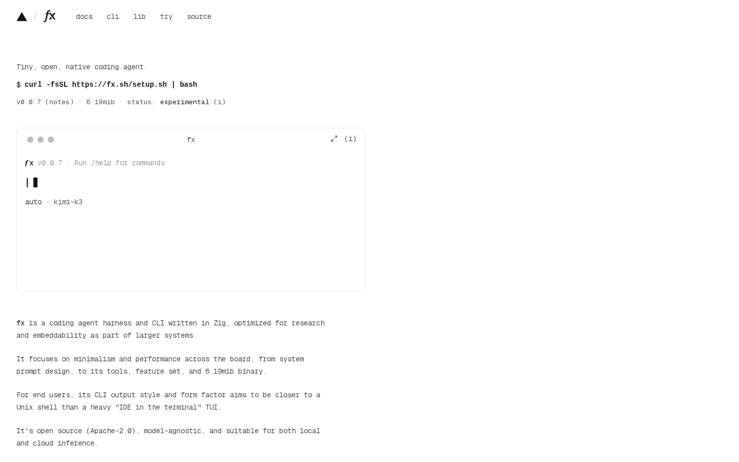 fx 0.0.7：MCP 收进六兆的 CLI
