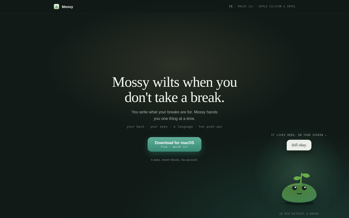 Mossy：1.4MB 的盆栽会蔫