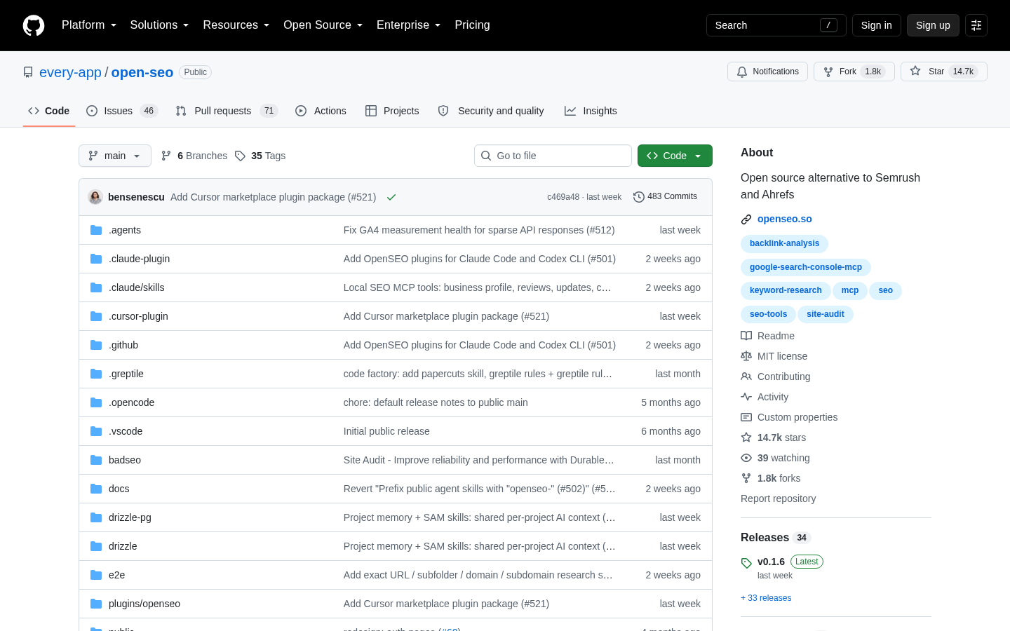 open-seo：开源的 Semrush 替代