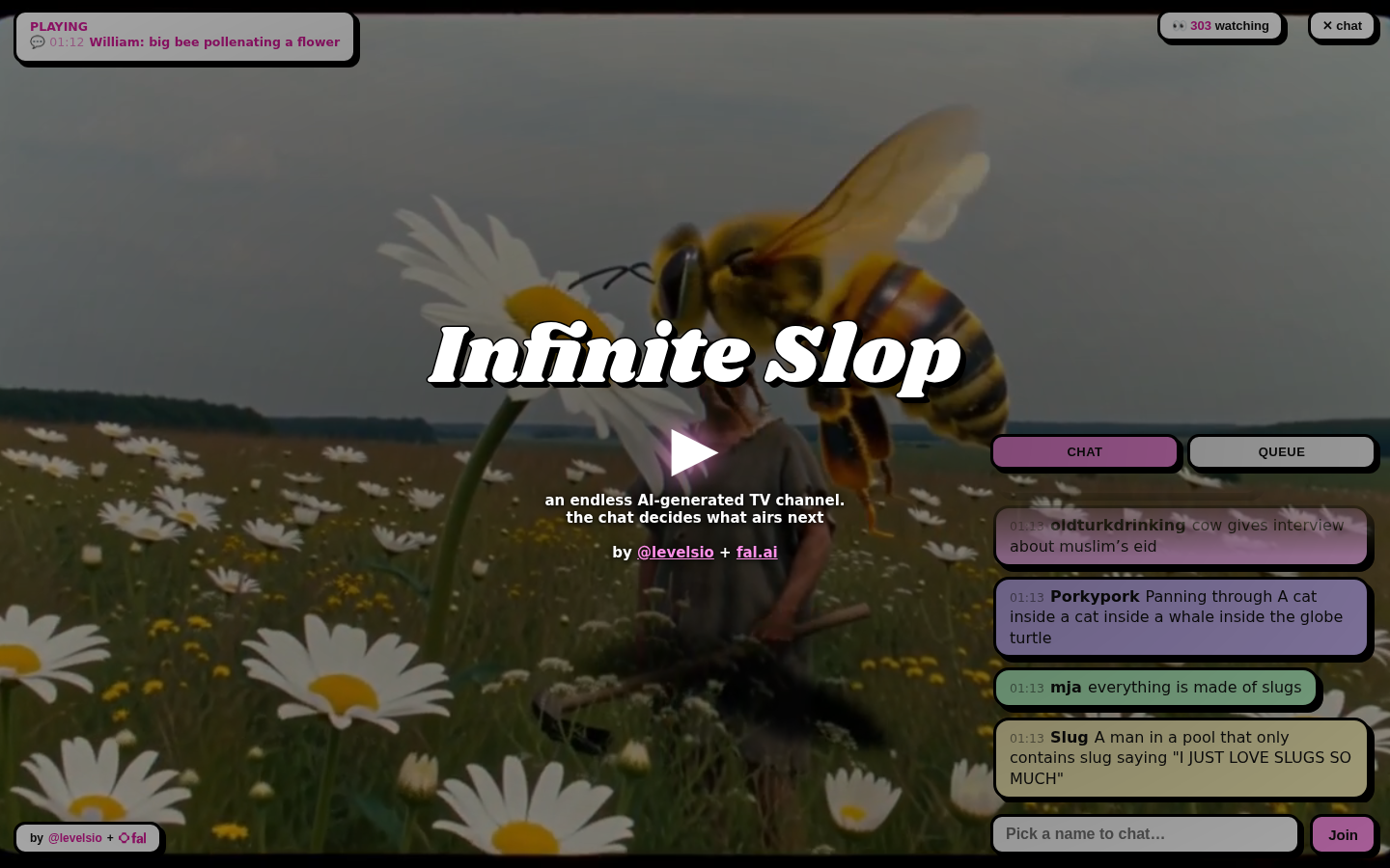 Infinite Slop：聊天室就是下一镜
