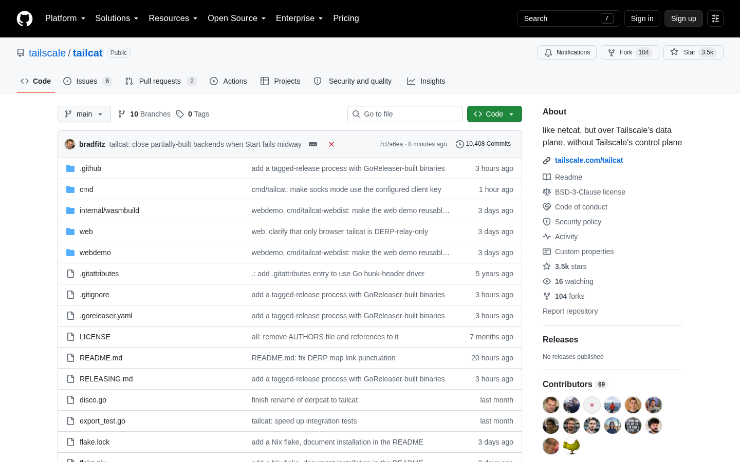 tailcat：没有控制面的 netcat
