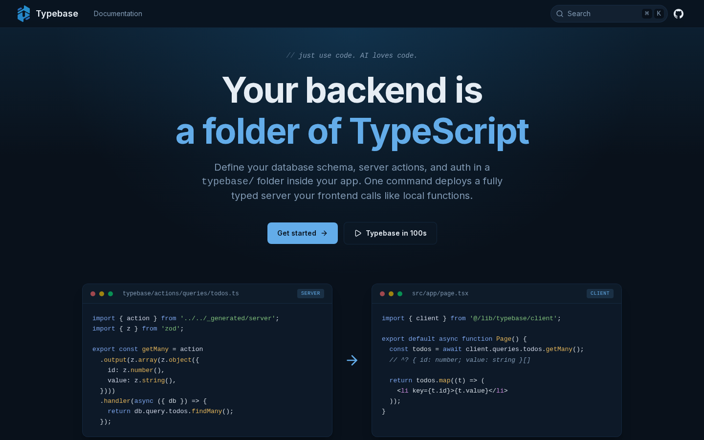 Typebase：后端就是一夹 TypeScript