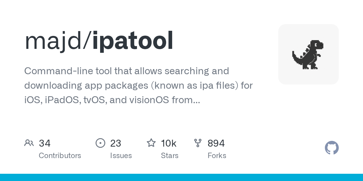 ipatool：商店里的包能被命令行拿走