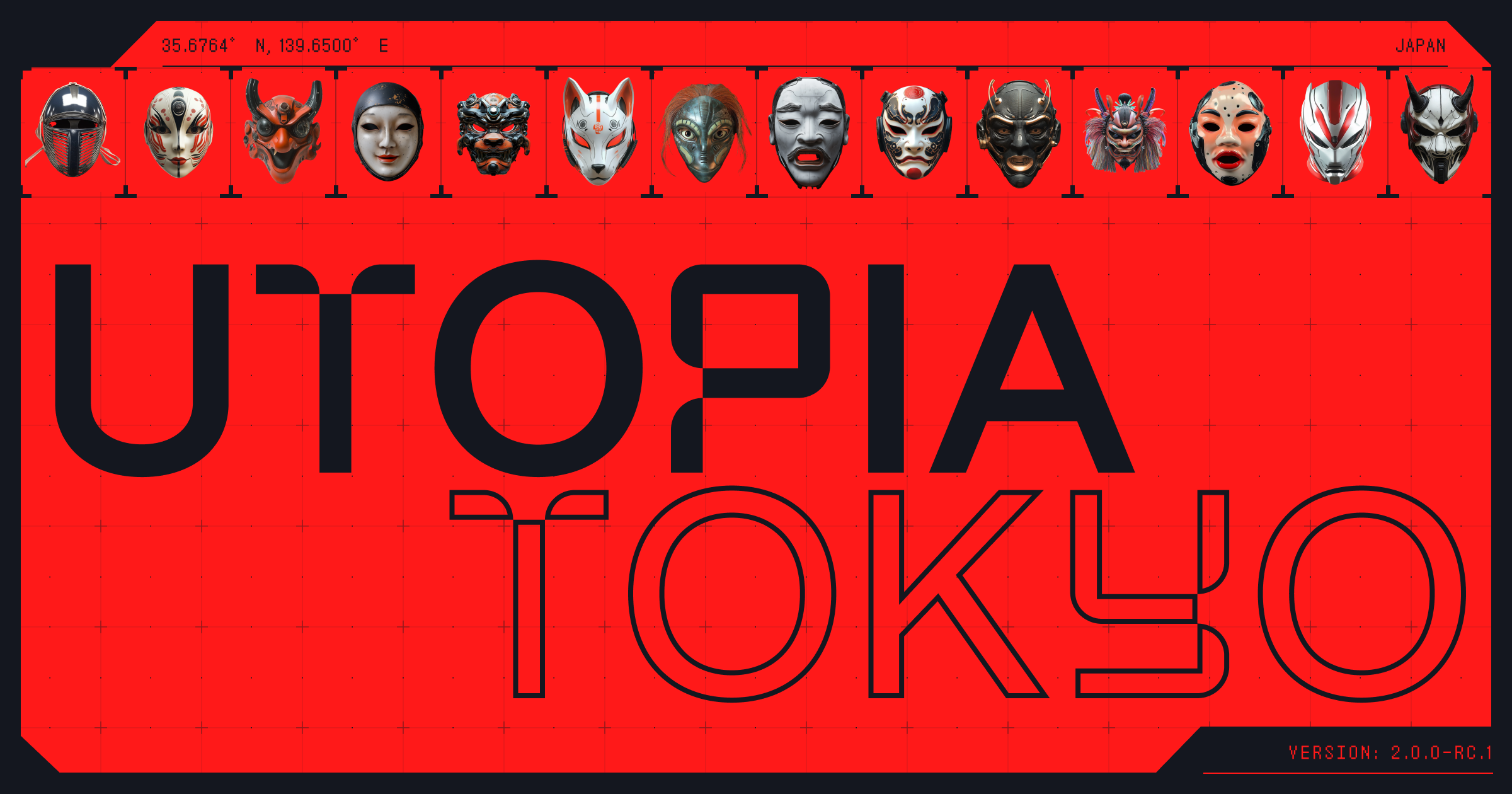 Utopia Tokyo：面具和监视做成能逛的城