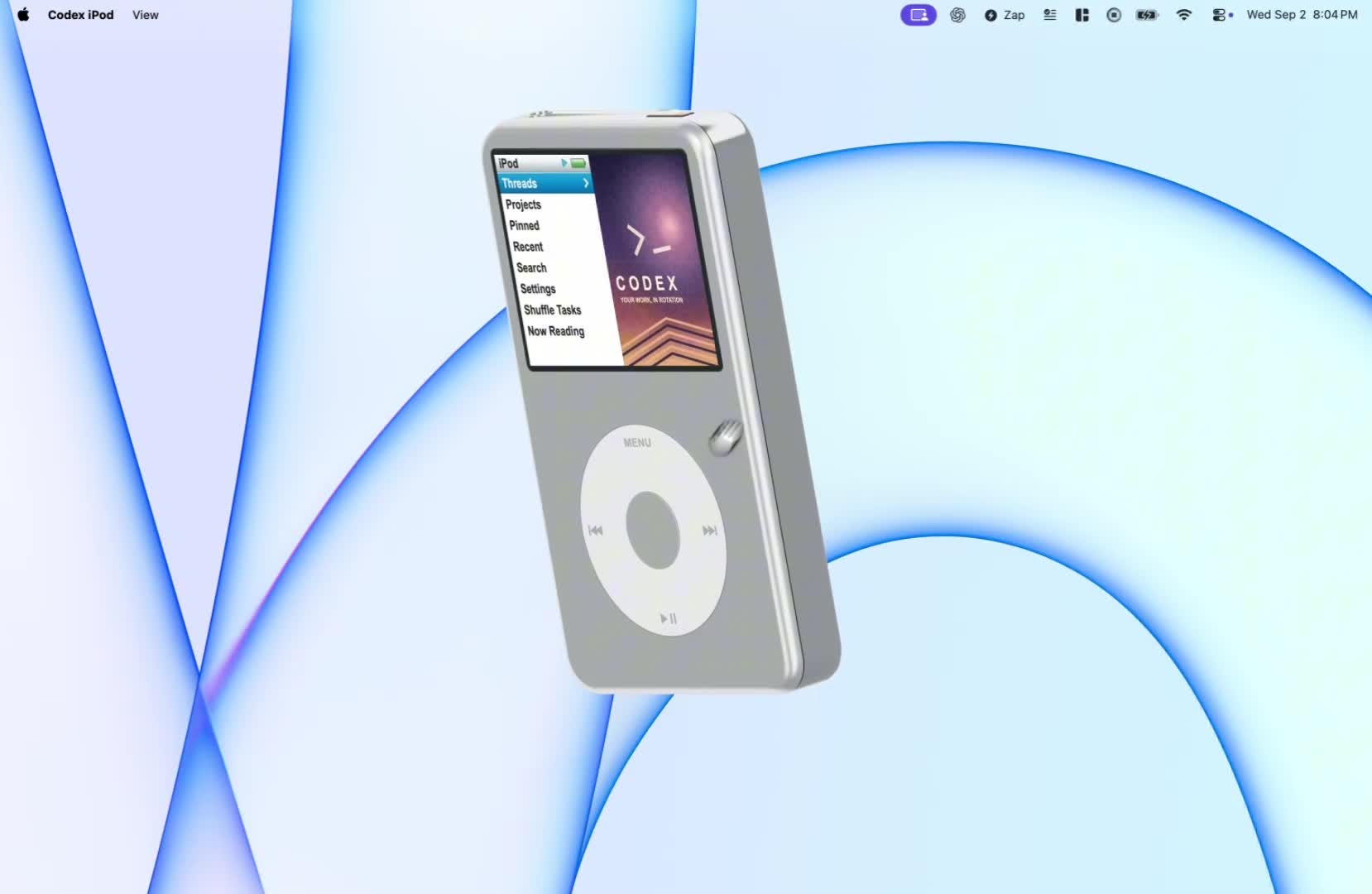 iPod：线程被收进滚轮