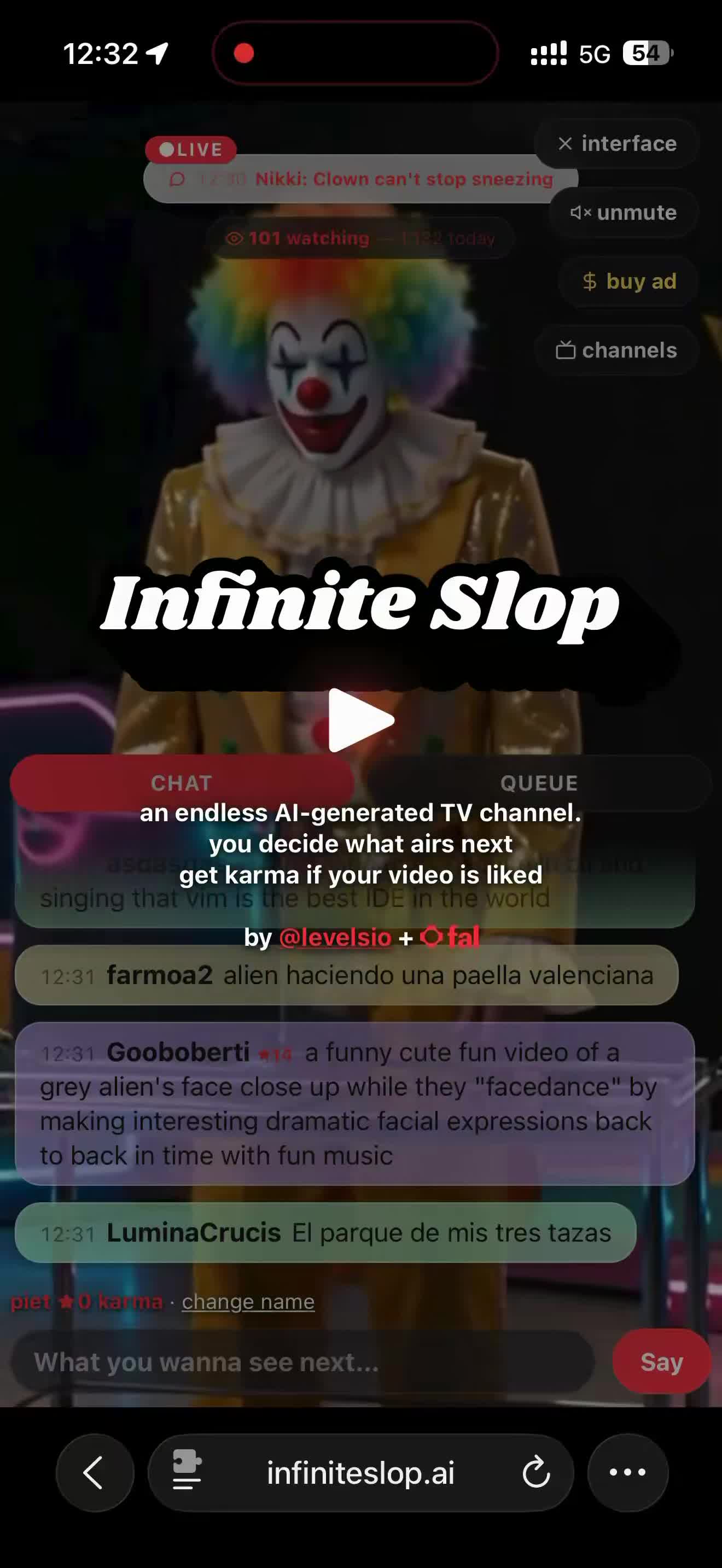 Infinite Slop：点一下，提示词有了名次